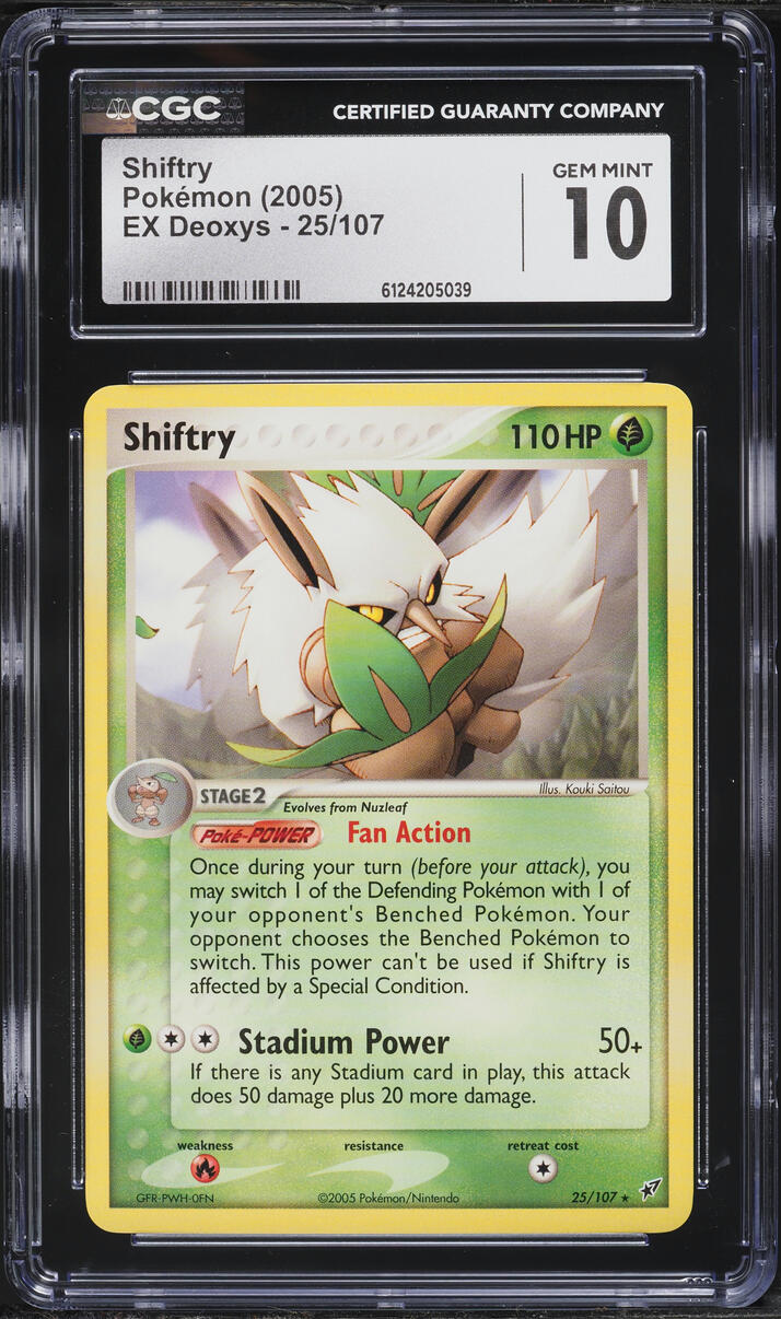 2005 Pokemon EX Deoxys Shiftry #25 CGC 10 GEM MINT