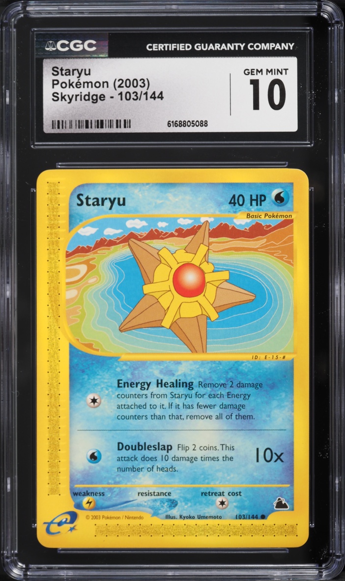2003 Pokemon Skyridge Staryu #103 CGC 10 GEM MINT