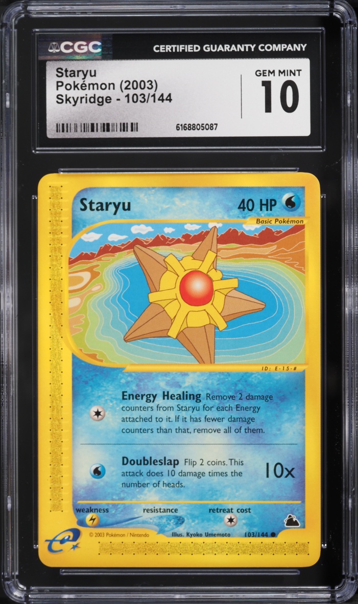 2003 Pokemon Skyridge Staryu #103 CGC 10 GEM MINT