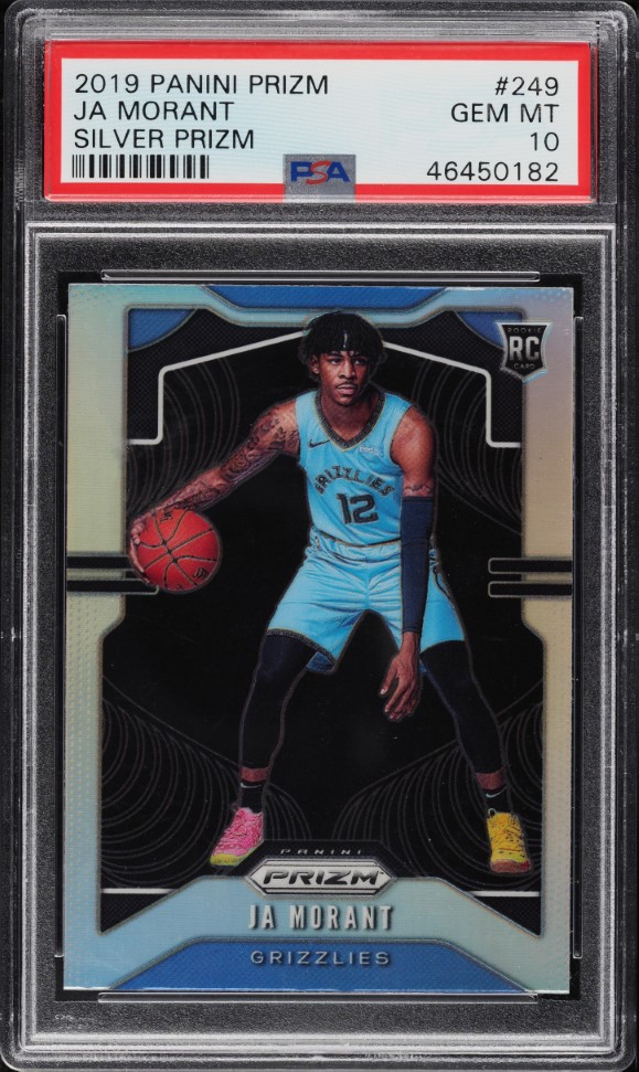 2019 Panini Prizm Silver Ja Morant ROOKIE #249 PSA 10 GEM MINT