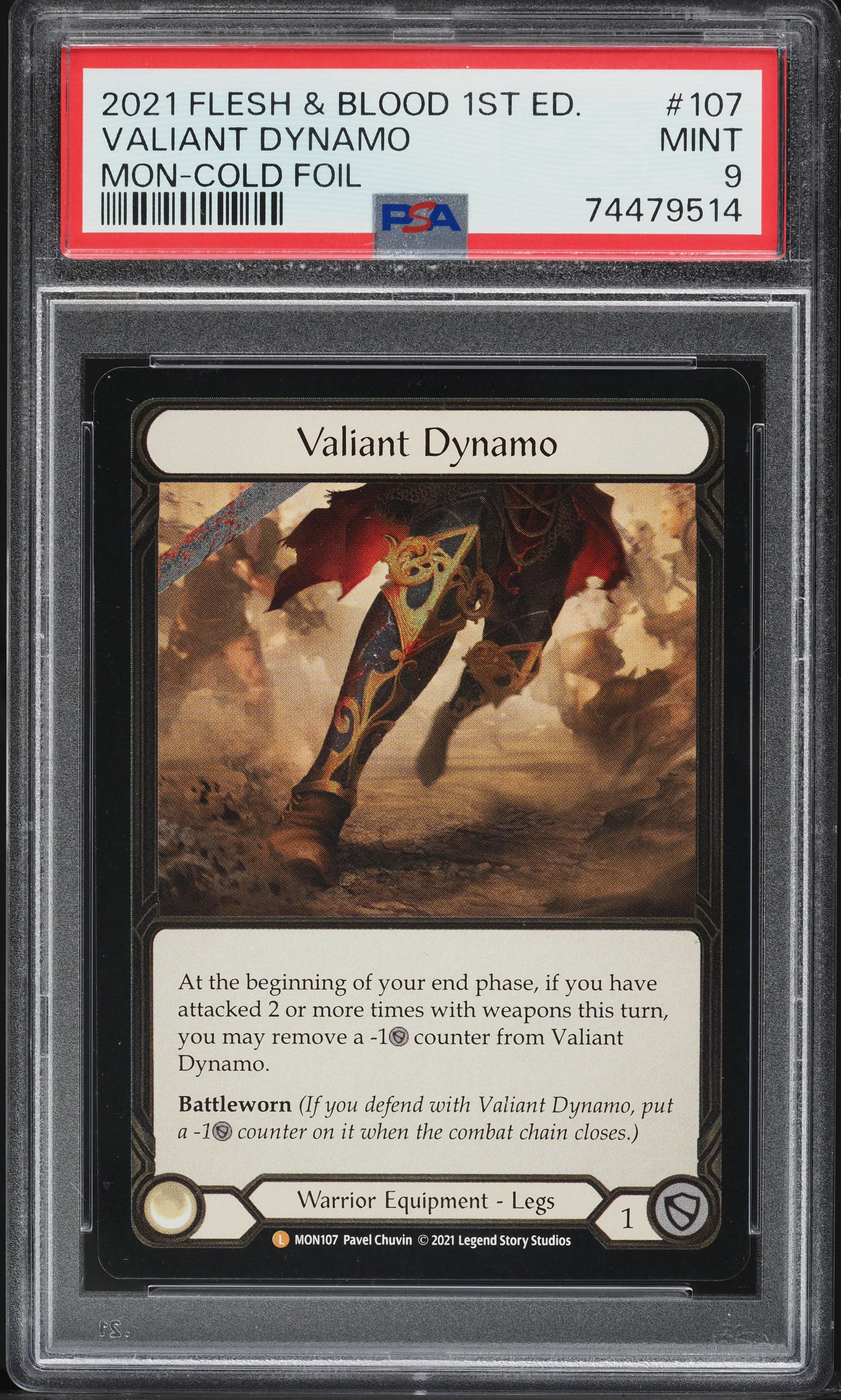2021 Flesh and Blood Monarch 1st Edition Cold Foil Valiant Dynamo