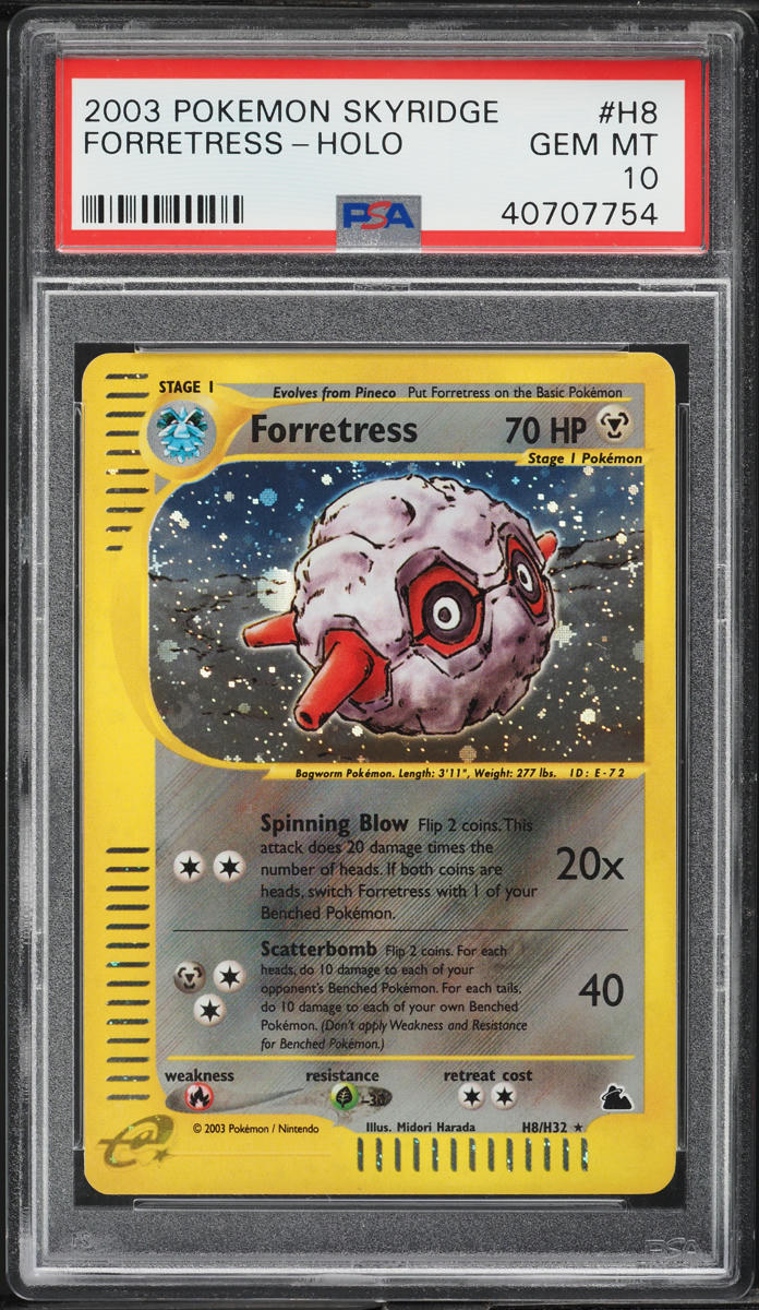 2003 Pokemon Skyridge Holo Forretress #H8 PSA 10 GEM MINT