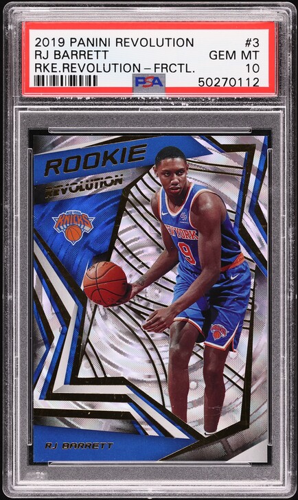2019-20 Hoops Premium Stock Prizms Red Flash #201 RJ Barrett on