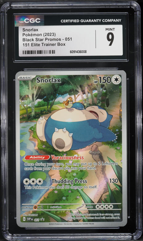 2022 Pokemon Japanese SWSH Dark Phantasma CHR Snorlax #77 CGC 9
