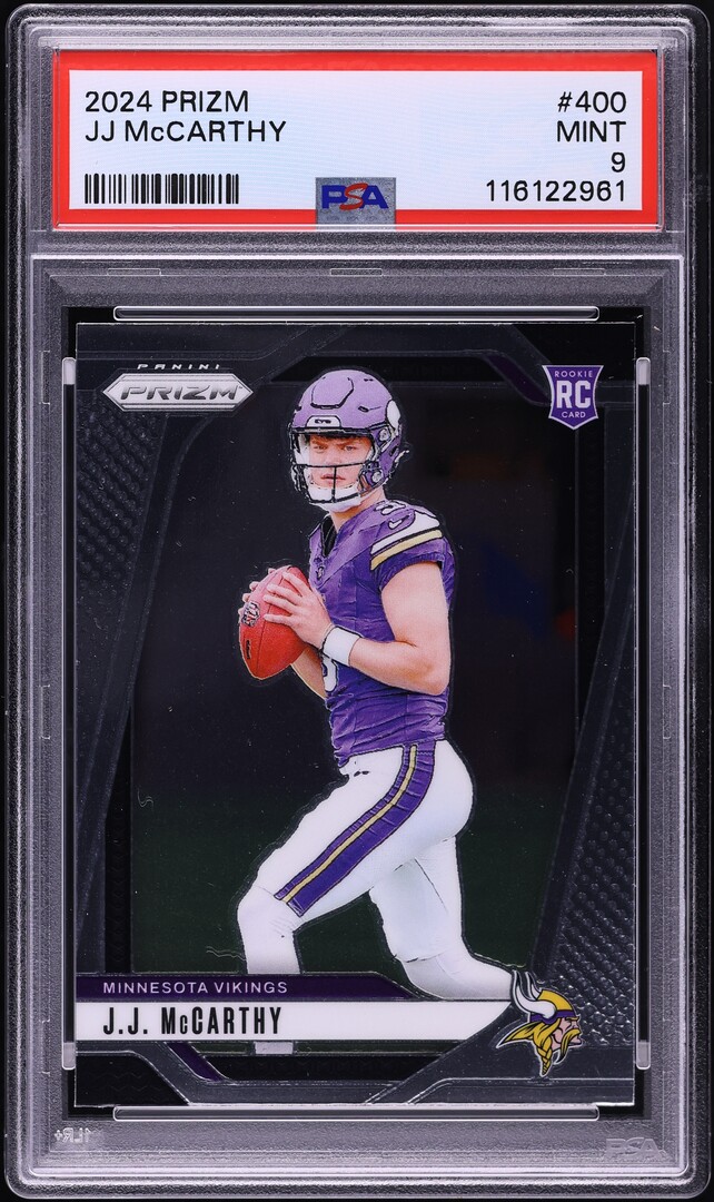 2024 Panini Prizm J.J. McCarthy ROOKIE #400 PSA 9 MINT