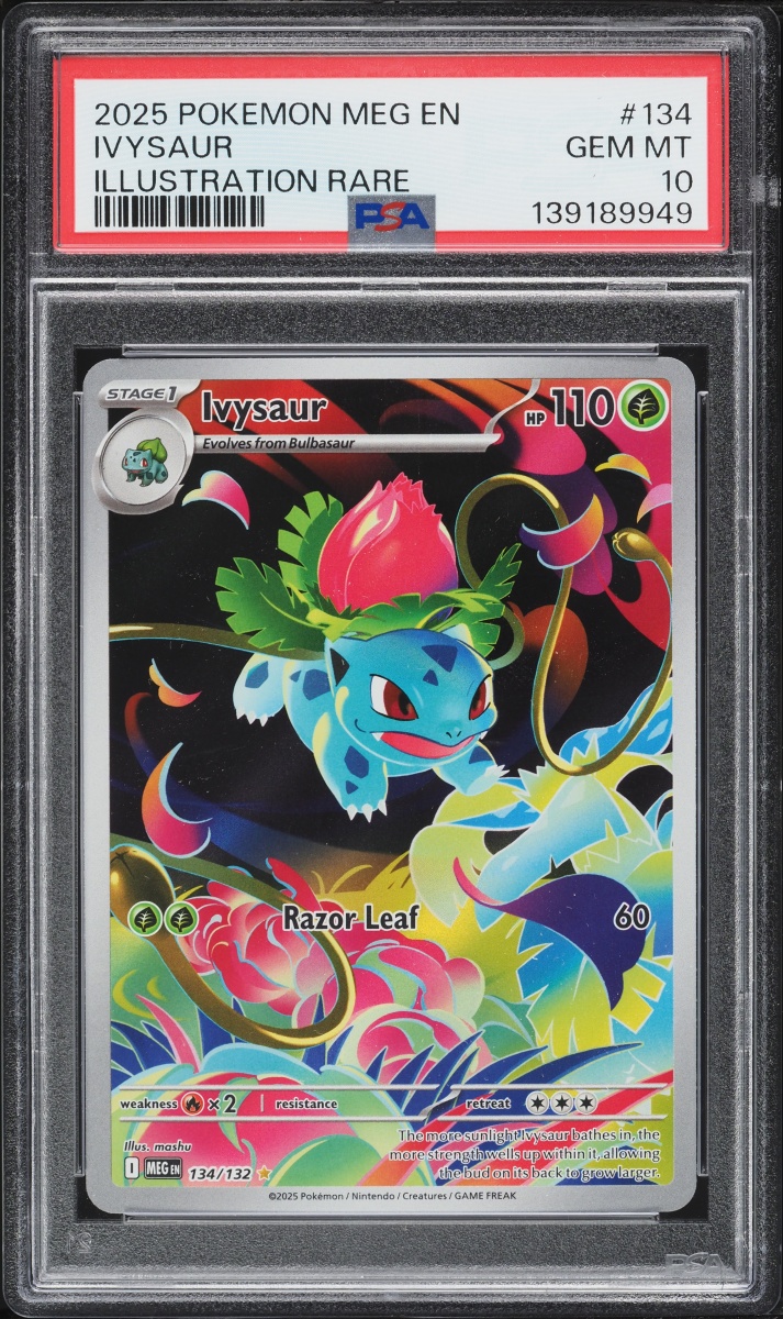 2025 Pokemon Mega Evolution IR Ivysaur #134 PSA 10 GEM MINT