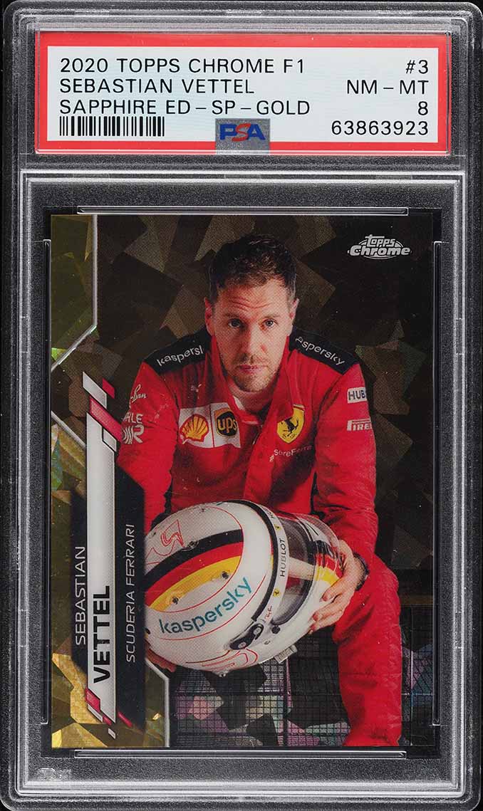2020 Topps Chrome Formula 1 Sapphire Edition Gold Sebastian Vettel