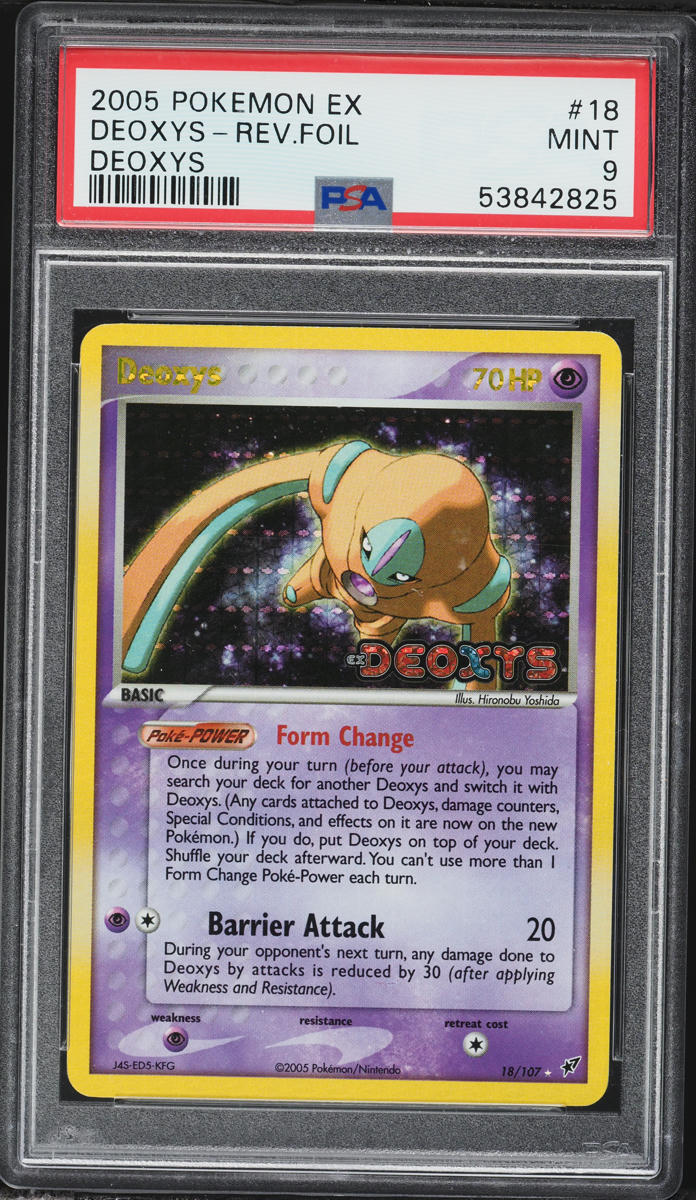 2005 Pokemon EX Deoxys Reverse Holo Deoxys #18 PSA 9 MINT