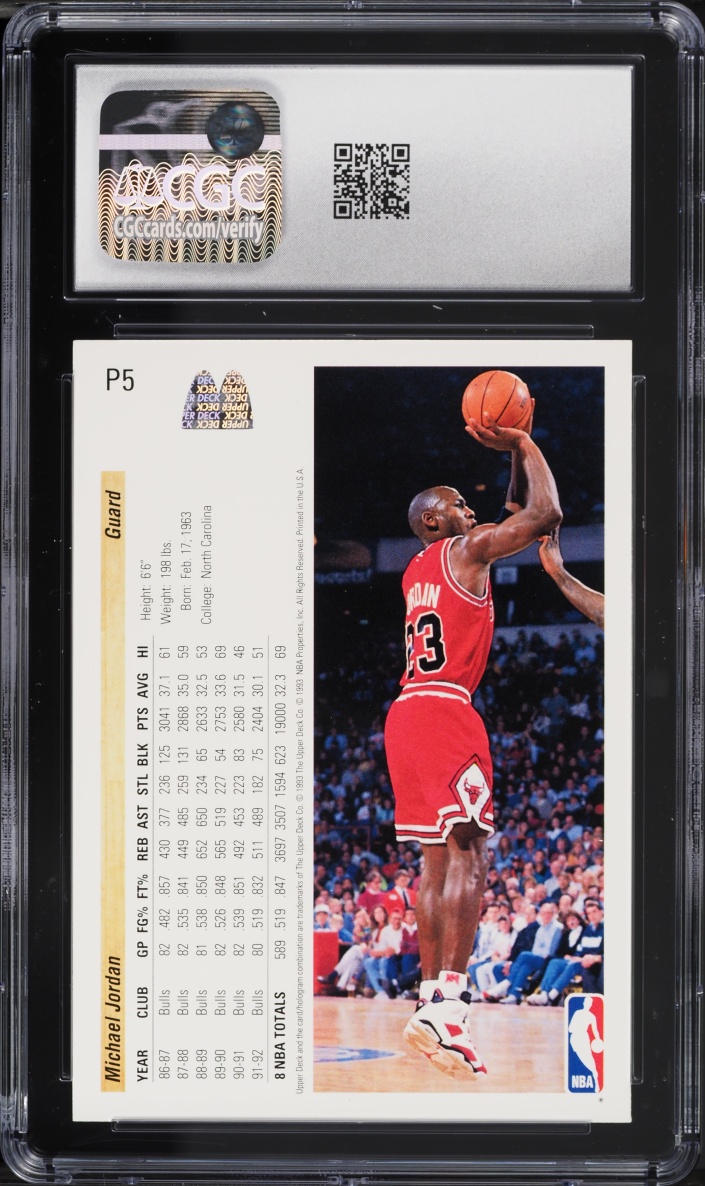 1992 Upper Deck McDonald's Michael Jordan #P5 CGC 9.5 MINT+