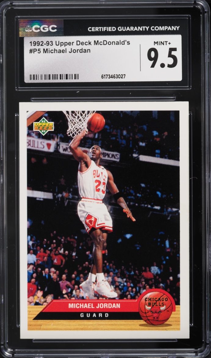 1992 Upper Deck McDonald's Michael Jordan #P5 CGC 9.5 MINT+