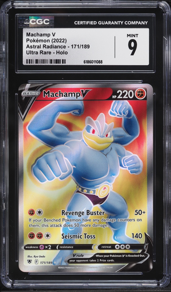 2022 #171 Machamp V CGC 9 Pokemon Sword & Shield Astral Radiance Full Art