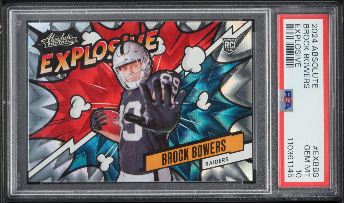 2024 Absolute Explosive Brock Bowers ROOKIE #EX-BBS PSA 10 GEM MINT