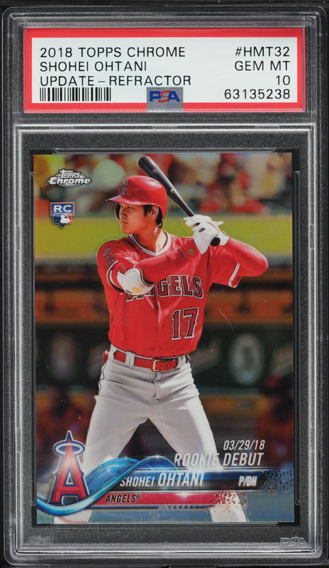 2018 Topps Heritage Chrome Refractor Shohei Ohtani ROOKIE /569