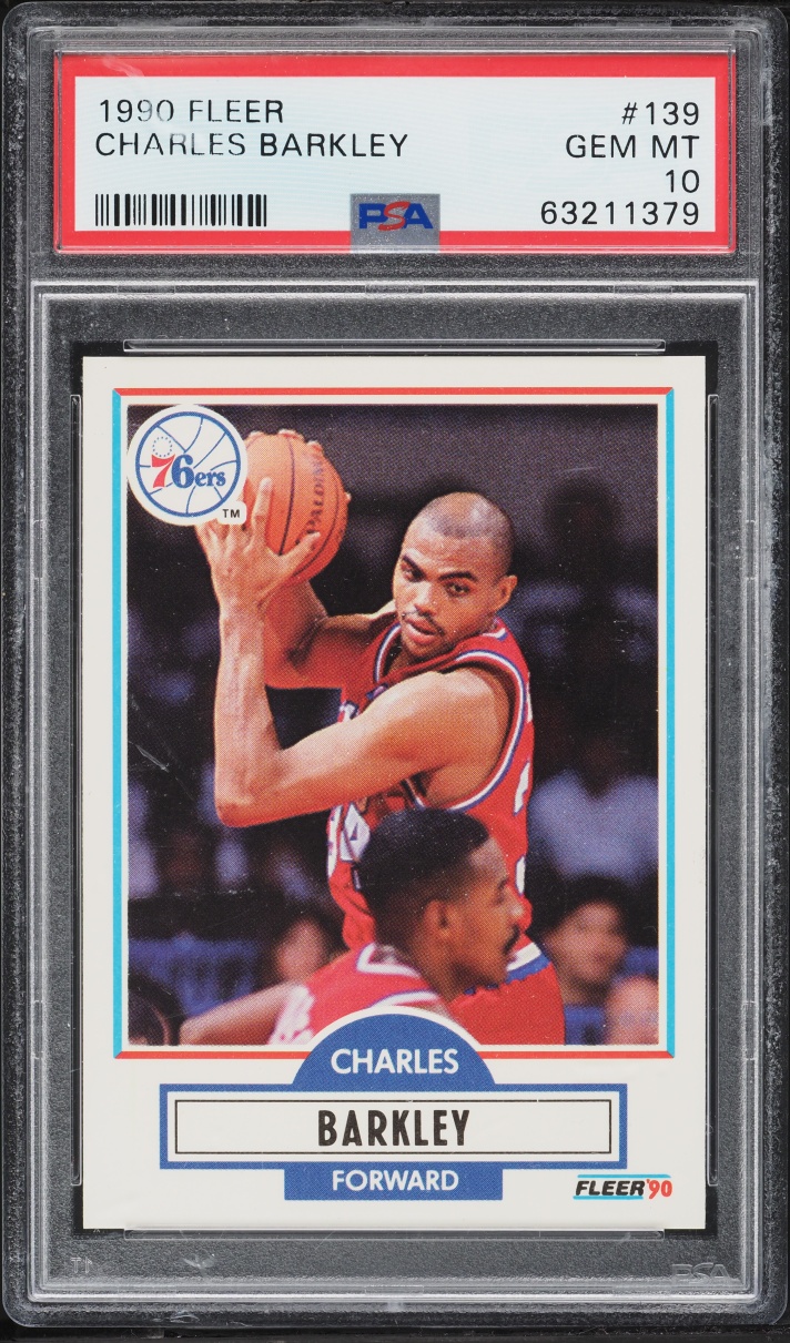 1990 Fleer Basketball Charles Barkley #139 PSA 10 GEM MINT