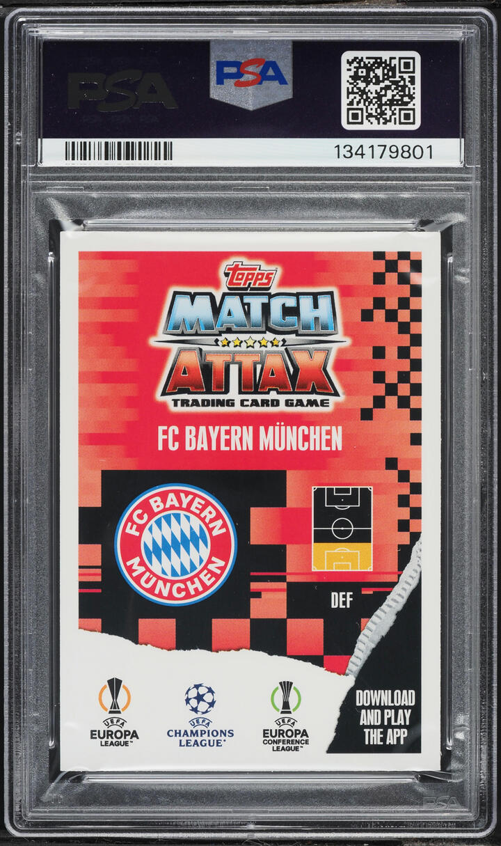 2023 Topps Match Attax UEFA Club Competitions Alphonso Davies #416 PSA 10 GEM MINT