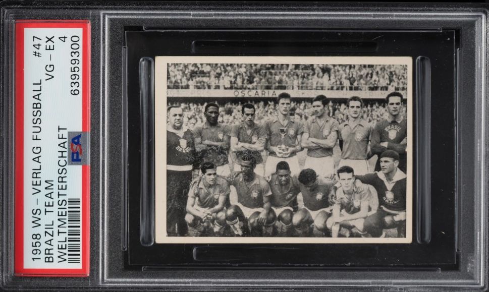 Carte Sportive Pelé 1970 Bergmann - Coupe Du Monde Mexique - PSA 4 - Pop 4 - Rare - Allemand