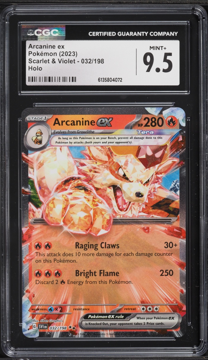 2023 Pokemon Scarlet & Violet Arcanine ex #32 CGC 9.5 MINT+