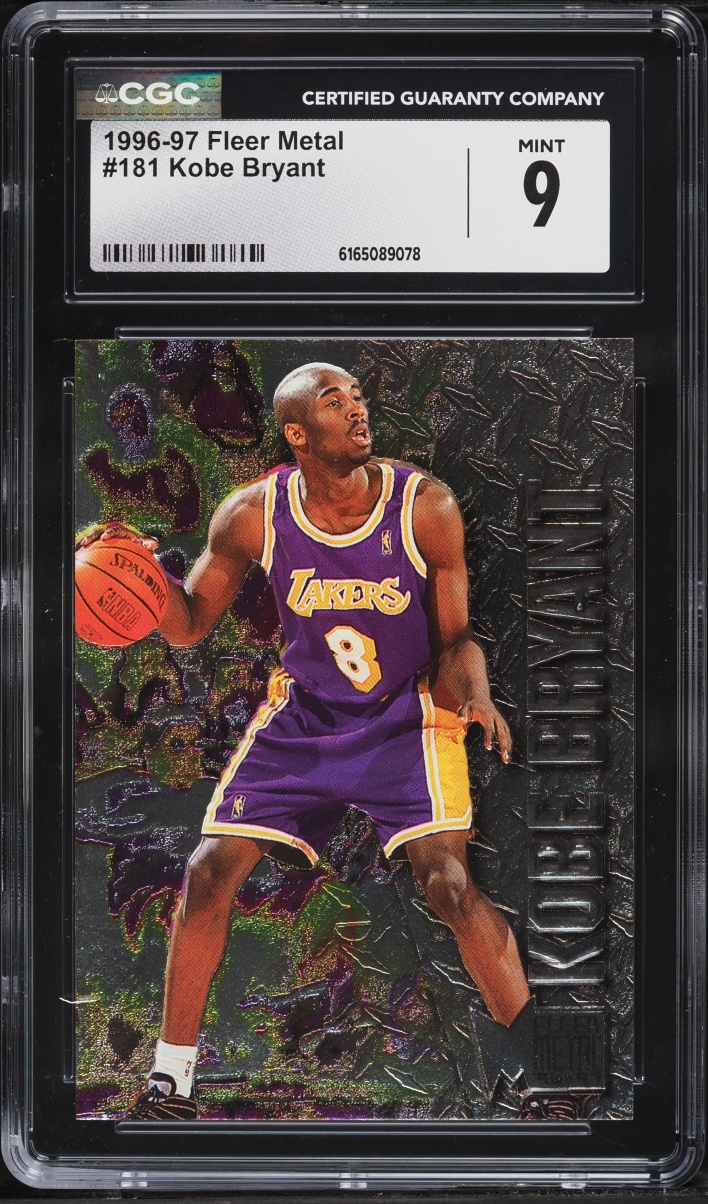 1996 Metal Basketball Kobe Bryant ROOKIE #181 CGC 9 MINT