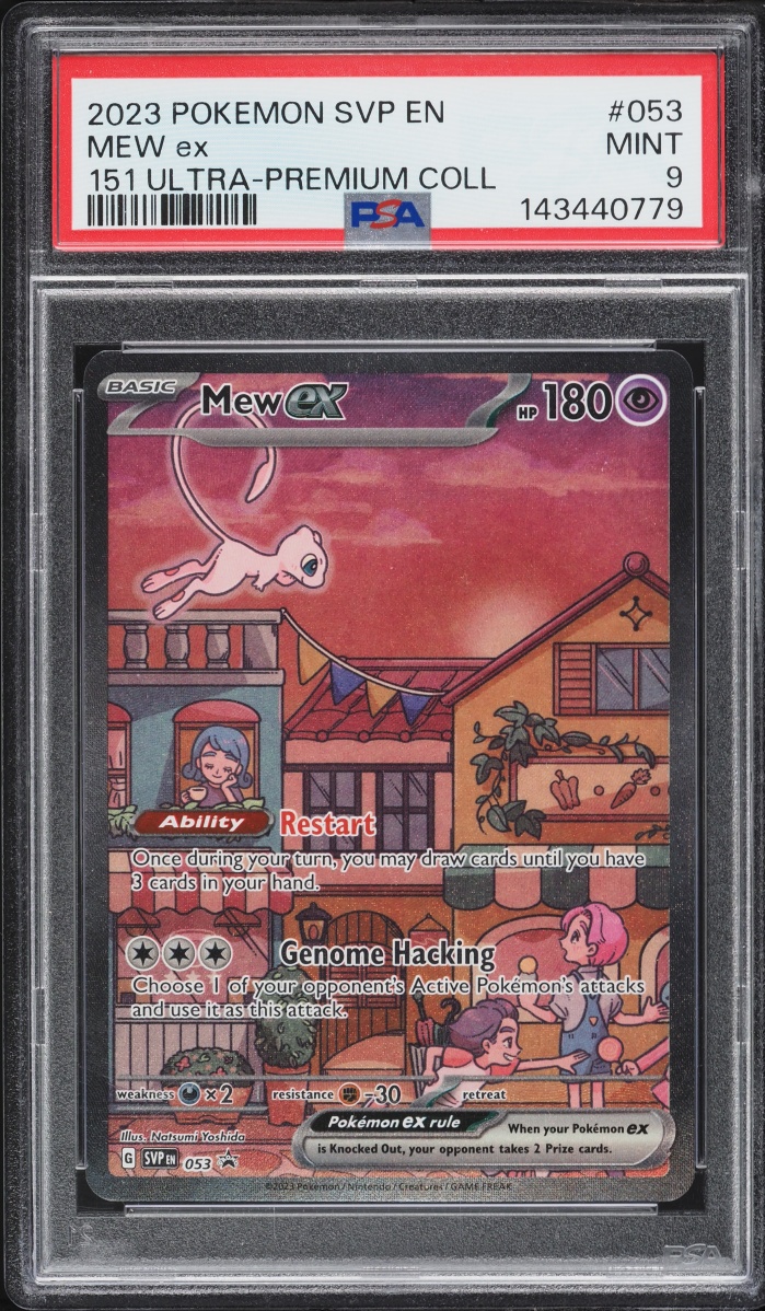2023 Pokemon Scarlet & Violet Promo 151 Ultra Premium Collection Full Art Mew ex #53 PSA 9 MINT