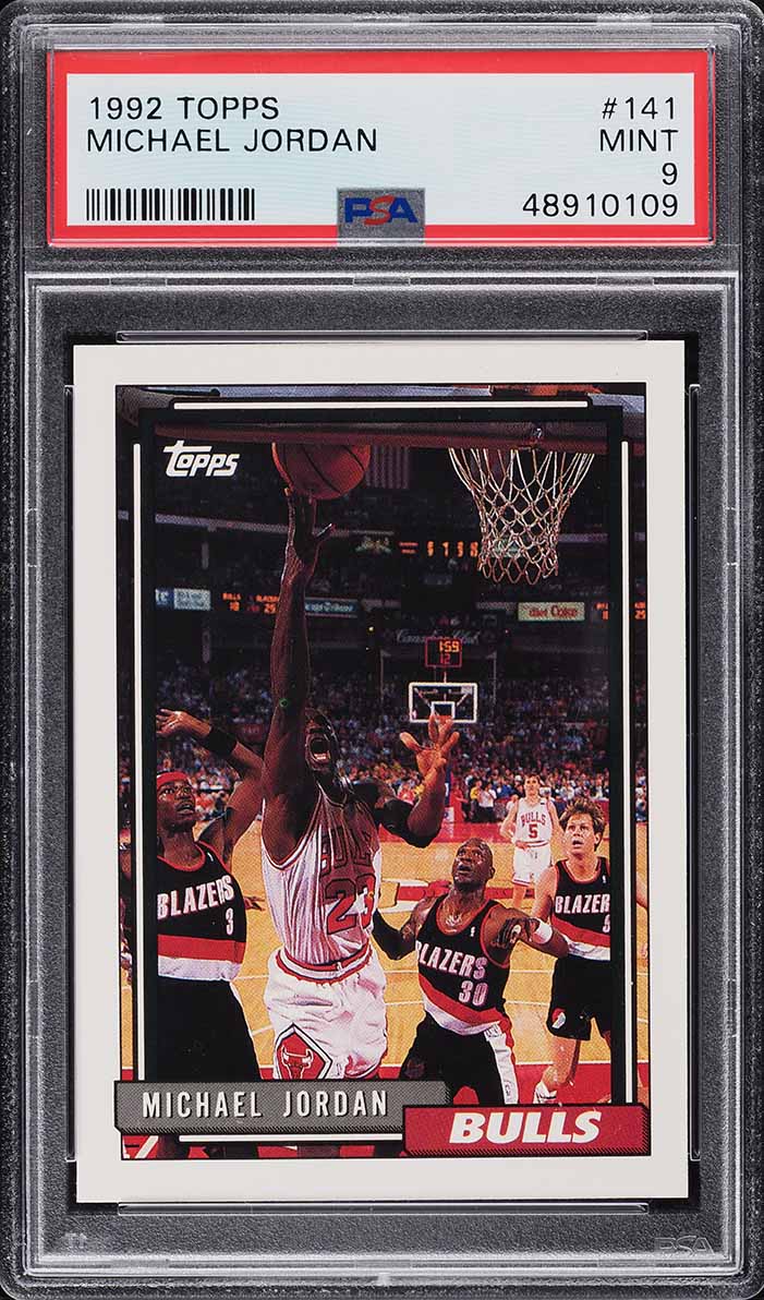 1992 Topps Basketball Michael Jordan #141 PSA 9 MINT