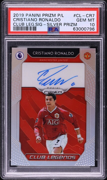 2019 Panini Prizm Premier League Club Legends Silver Cristiano