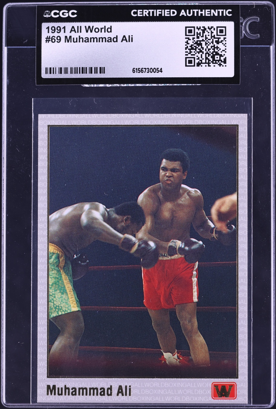 1991 All World Muhammad Ali #69 CGC AUTH