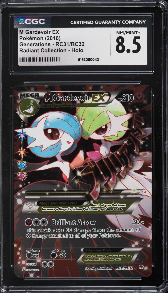 2016 Pokemon XY Generations Radiant Collection Full Art M Gardevoir EX #RC31 CGC 8.5 NM-MT+