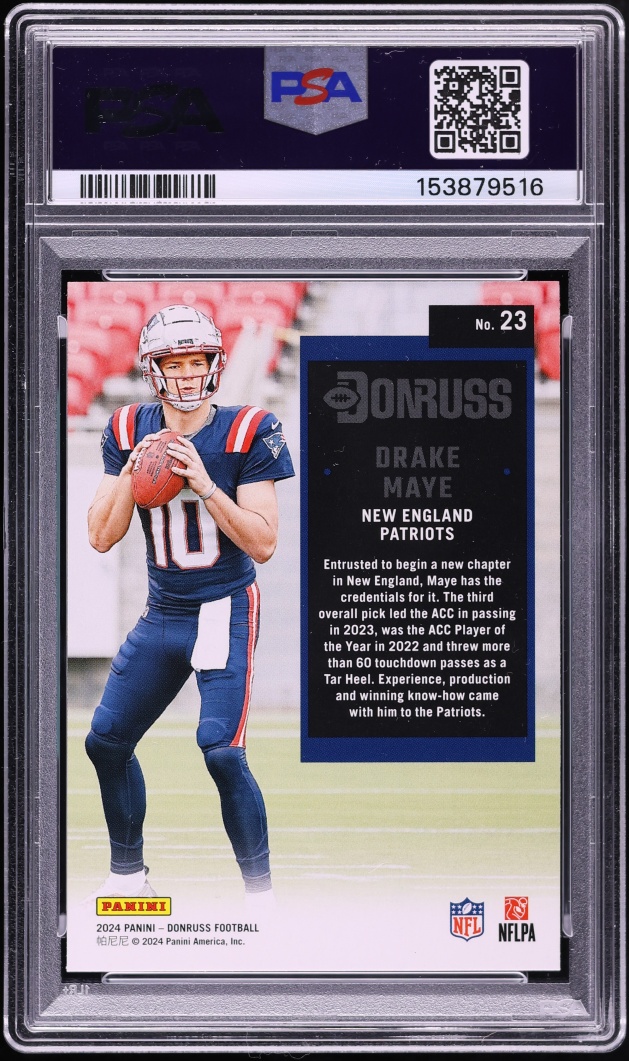 2024 Donruss Retro '94 Drake Maye #23 PSA 10 GEM MINT