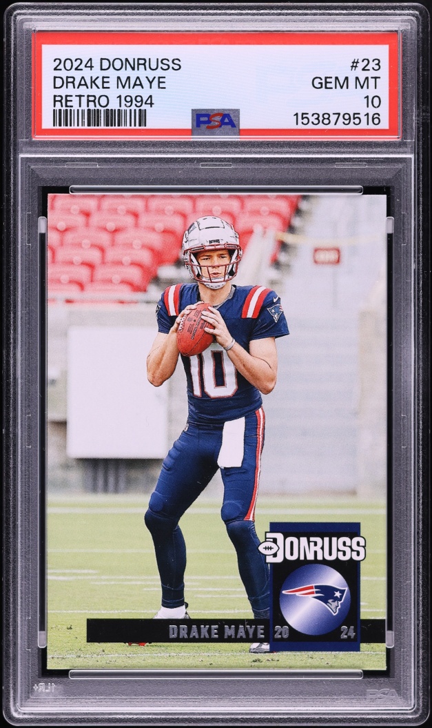 2024 Donruss Retro '94 Drake Maye #23 PSA 10 GEM MINT