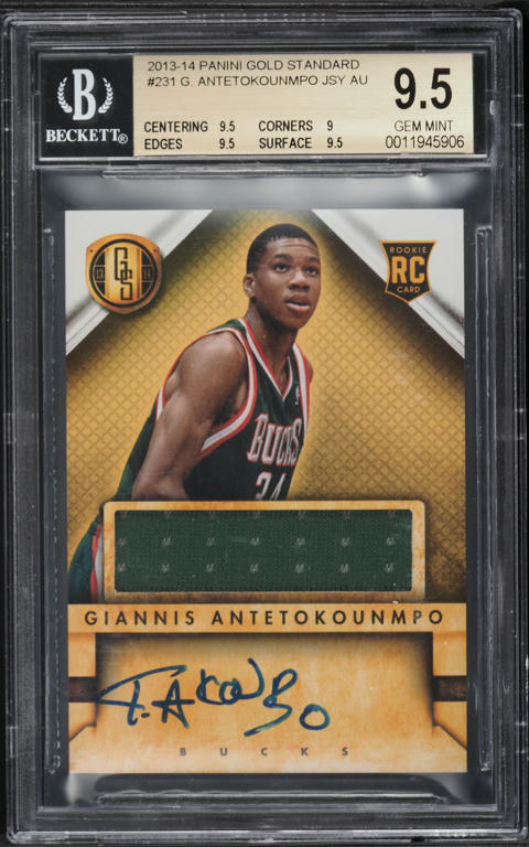 2013 Fleer Retro Giannis Antetokounmpo ROOKIE #47 CGC AUTH on