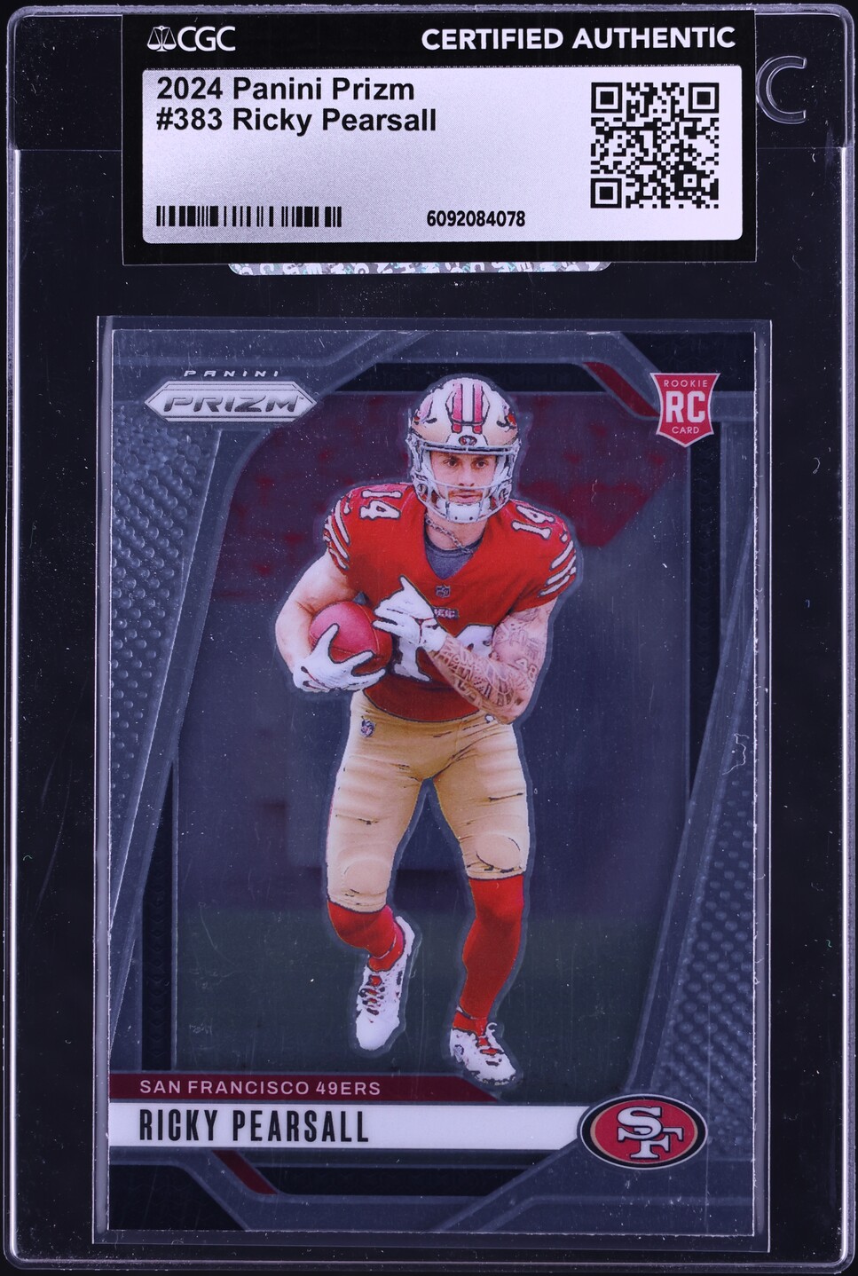 2024 Panini Prizm Ricky Pearsall ROOKIE #383 CGC AUTH