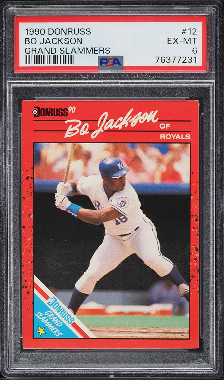 1990 Donruss Grand Slammers Bo Jackson #12 PSA 6 EXMT