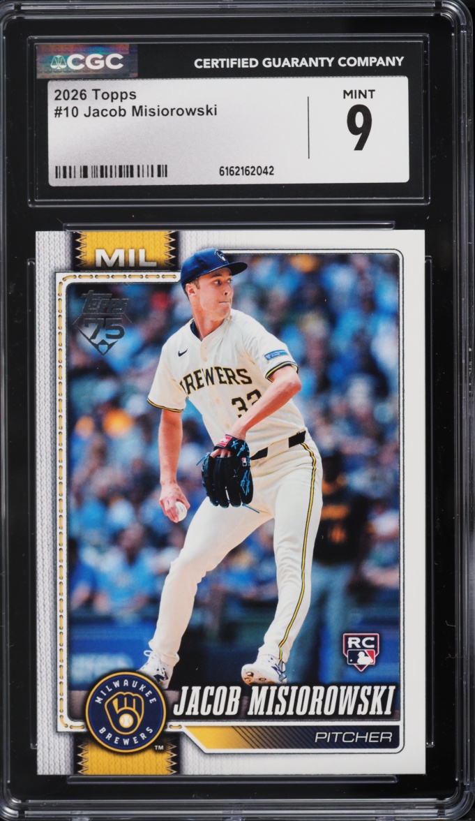 2026 Topps Jacob Misiorowski ROOKIE #10 CGC 9 MINT