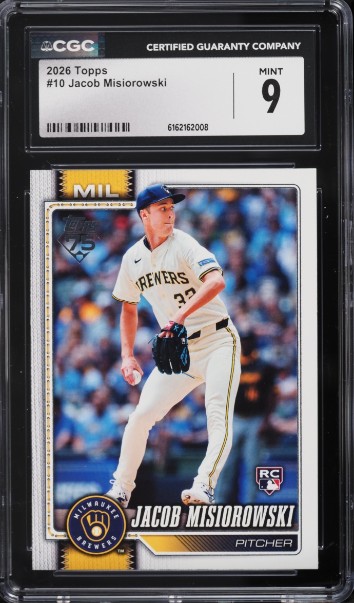 2026 Topps Jacob Misiorowski ROOKIE #10 CGC 9 MINT