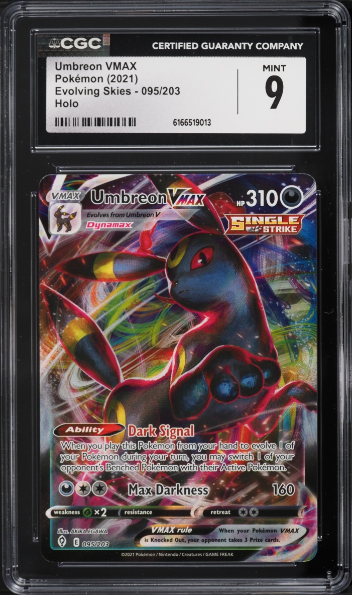 2021 Pokemon Sword & Shield Evolving Skies Full Art Umbreon VMAX #95 CGC 9 MINT