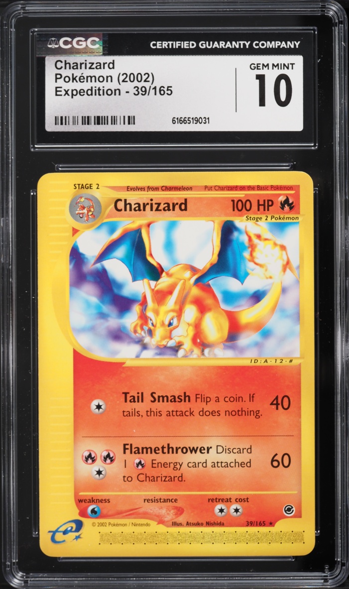 2002 Pokemon Expedition Charizard #39 CGC 10 GEM MINT