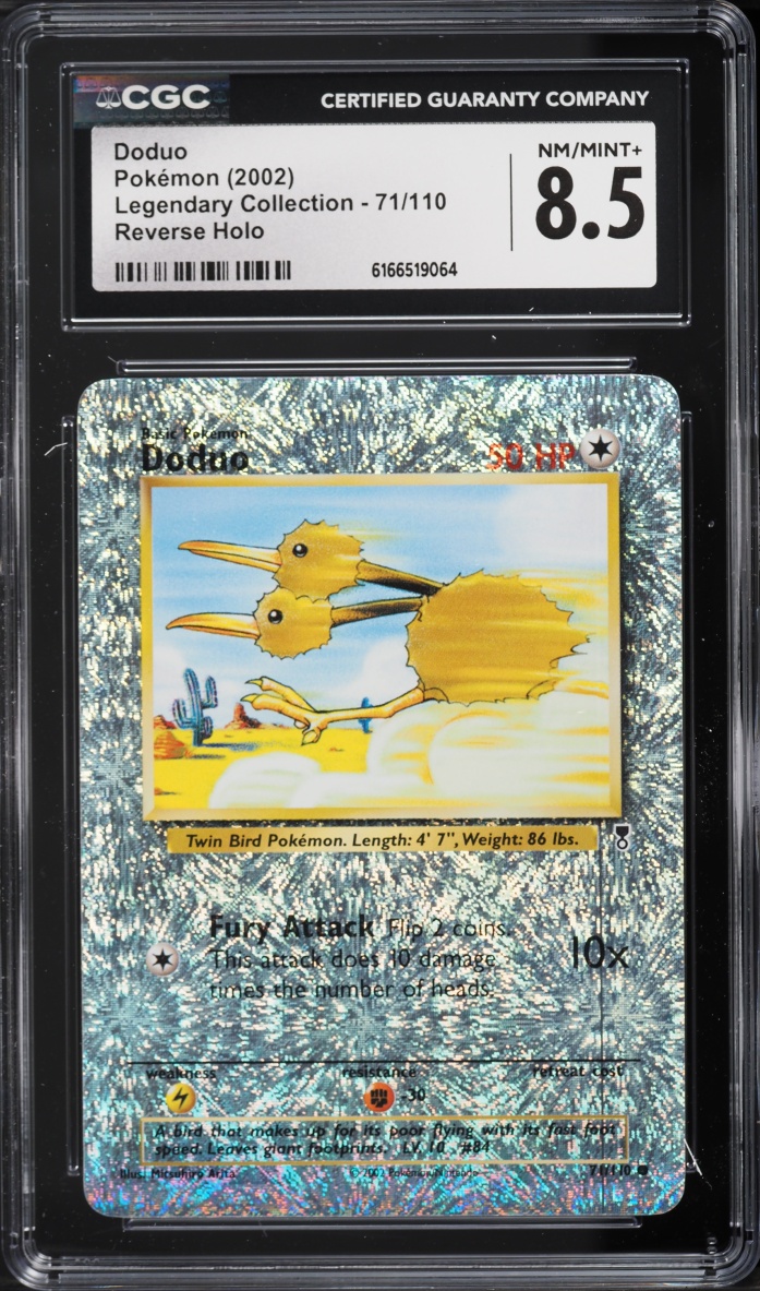 2002 Pokemon Legendary Collection Reverse Holo Doduo #71 CGC 8.5 NM-MT+
