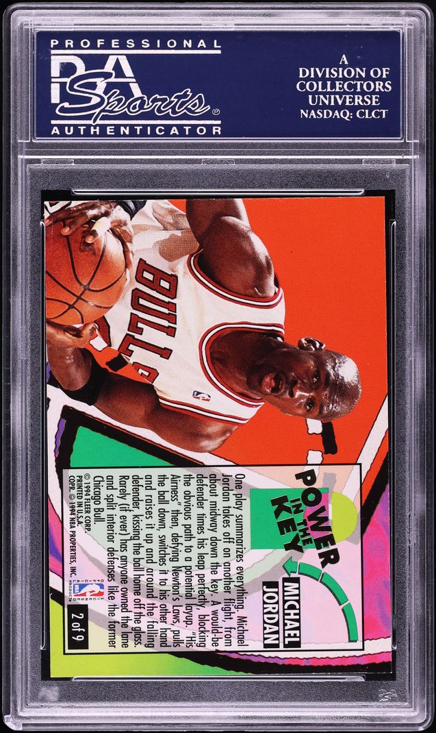 1993 Ultra Power In The Key Michael Jordan #2 PSA 10 GEM MINT - Photo 2