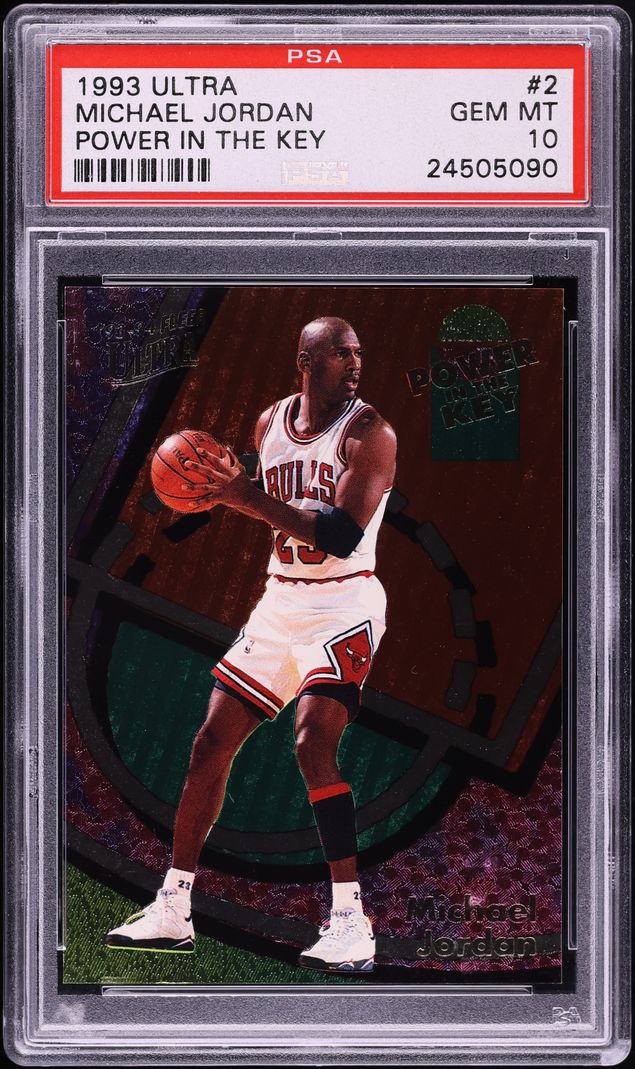 1993 Ultra Power In The Key Michael Jordan #2 PSA 10 GEM MINT