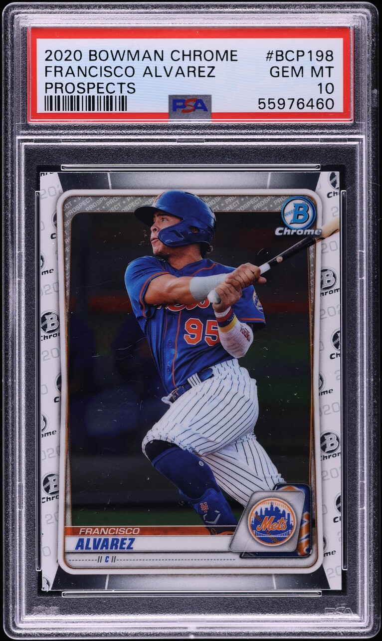 2020 Bowman Chrome Francisco Alvarez PROSPECT #BCP-198 PSA 10 GEM MINT