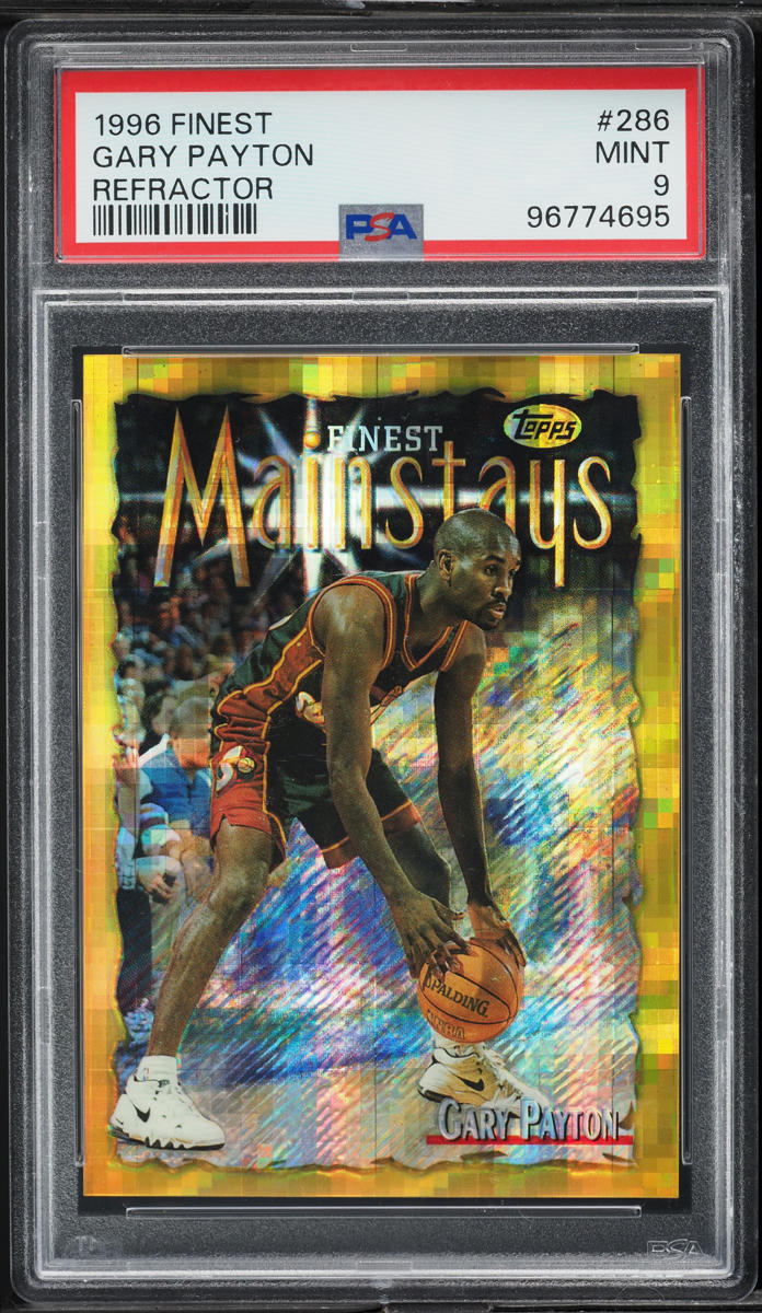 1996 Finest Refractor Gary Payton #286 PSA 9 MINT