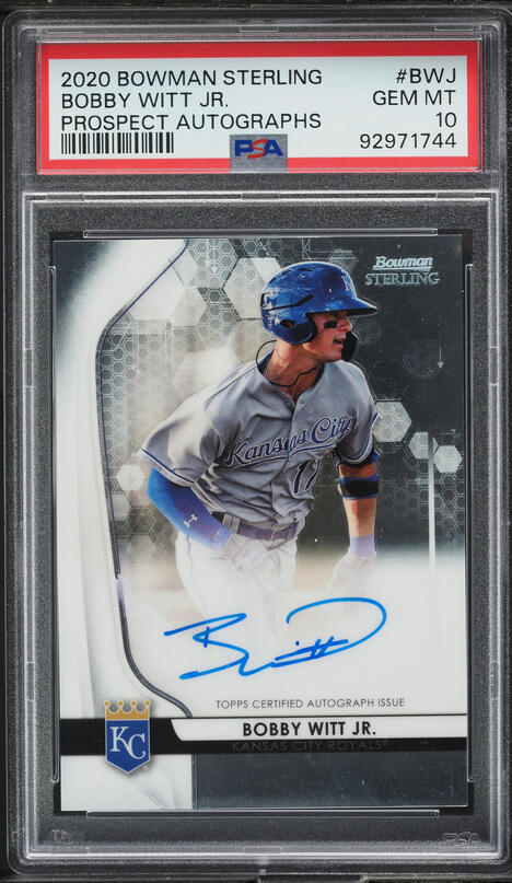 2020 Bowman Chrome #152 Bobby Witt Jr. Rookie Card - Kansas City Royals - Mint Condition