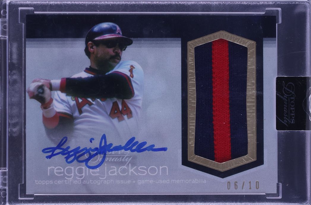 2018 Topps Dynasty Reggie Jackson PATCH AUTO /10 #AP-RJX1 CGC AUTH