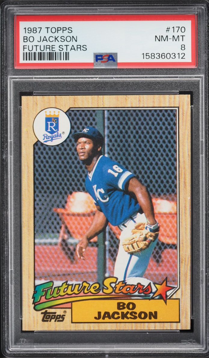 1987 Topps Future Stars Bo Jackson ROOKIE #170 PSA 8 NM-MT