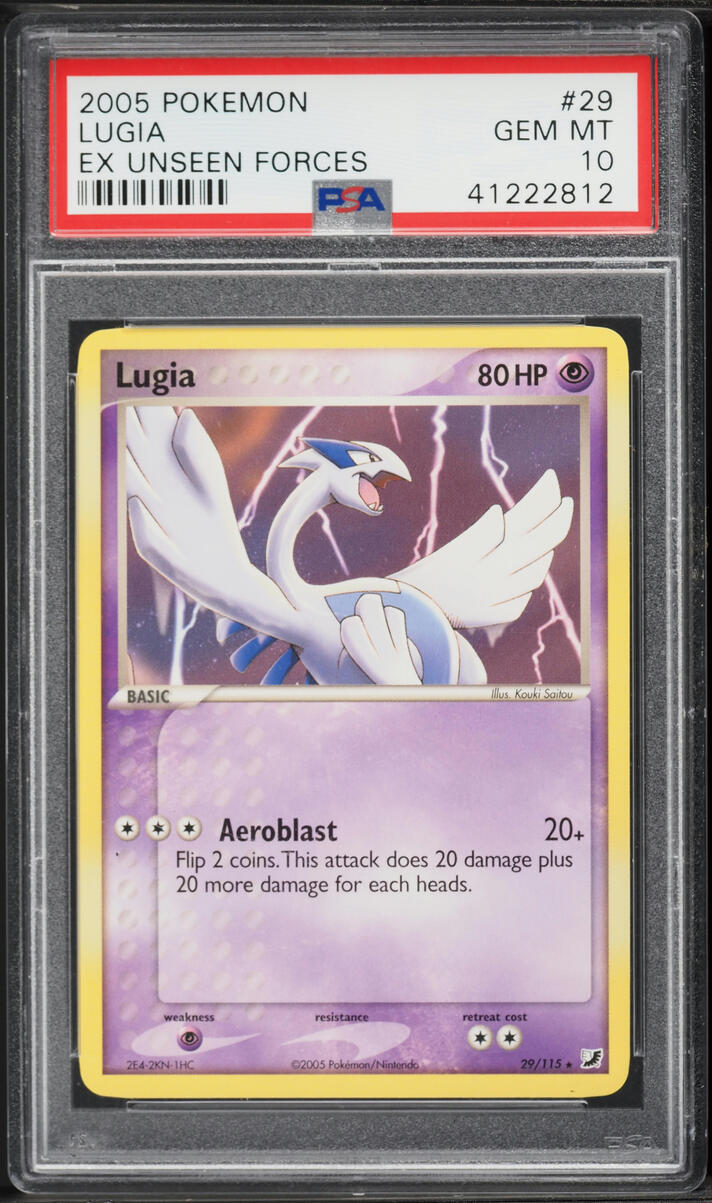 2005 Pokemon EX Unseen Forces Lugia #29 PSA 10 GEM MINT