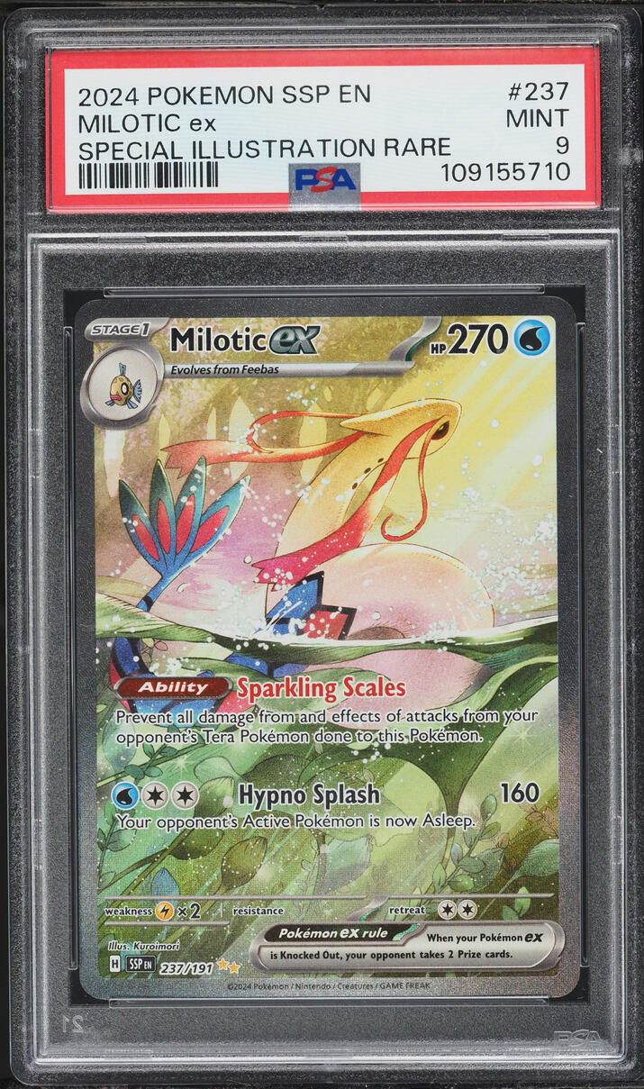 2024 Pokemon Scarlet & Violet Surging Sparks SIR Milotic ex #237 PSA 9 MINT