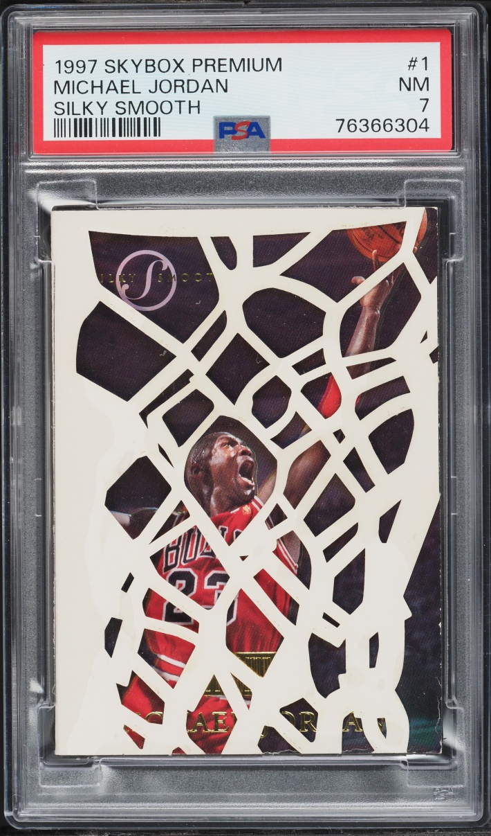 1997 Skybox Premium Silky Smooth Michael Jordan #1SS PSA 7 NRMT