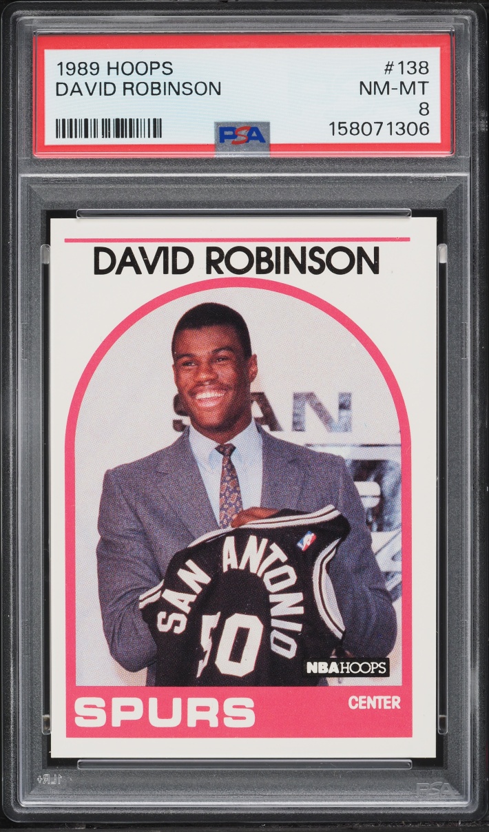 1989 Hoops David Robinson ROOKIE #138 PSA 8 NM-MT