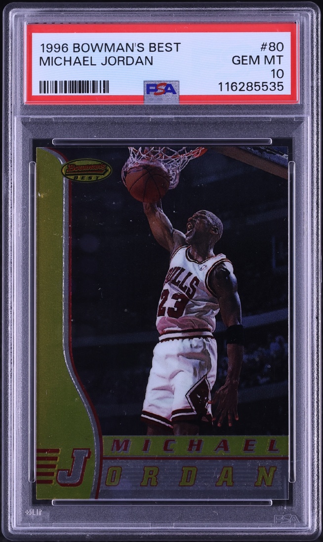 1996 Bowman's Best Michael Jordan #80 PSA 10 GEM MINT
