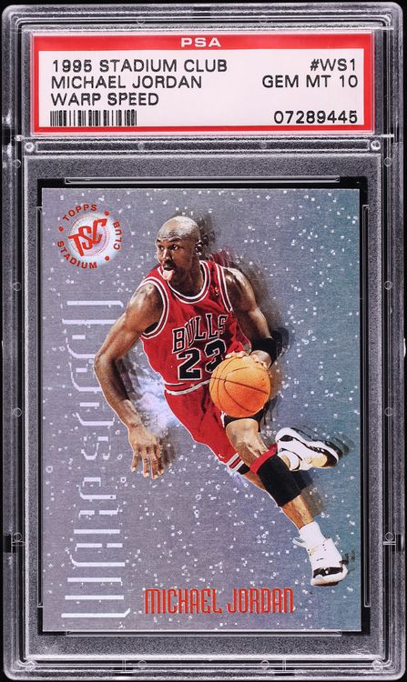 1995 Stadium Club Warp Speed Michael Jordan #WS1 PSA 10 GEM MINT